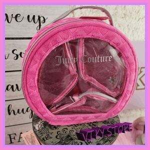 💕 NWT Juicy Couture Pink Velvet Organizer + 3 Bags & Bottle #7194 💕